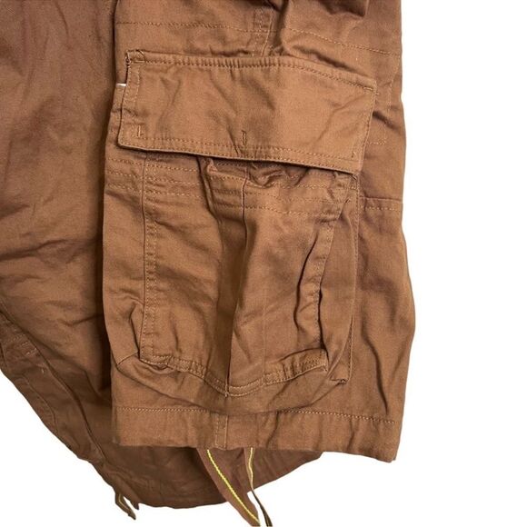 Men's Gray Earth Khaki Cargo Shorts size 36 - Picture 3 of 6